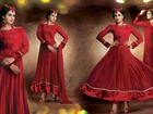 Kobieta, Strój, Czerwona suknia