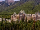 Góry, Fairmont Banff Springs, Hotel, Świerki