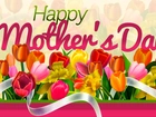 Dzień Matki, Tulipany, Wstążka