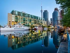 Toronto, Zdjęcie miasta, Port, Jacht, Rzeka