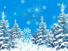 Zima, Choinki, Życzenia Świąteczne