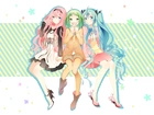 Vocaloid, Megurine Luka, Gumi, Hatsune Miku