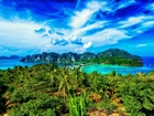Góry, Morze, Roślinność, Tajlandia