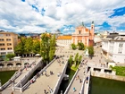 Lublana, Słowenia, Most, Dom