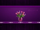 Grafika, Bukiet, Tulipany, Miłość, Walentynki