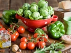 Warzywa, Pomidory, Papryka, Brukselka