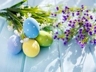 Wielkanoc, Pisanki, Kwiaty