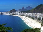 Brazylia, Rio de Janerio, Morze, Plaża, Z lotu ptaka