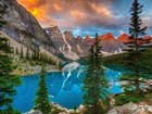 Góry, Lasy, Jezioro, Banff