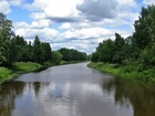 Rzeka, Vantaa, Las, Obłoki