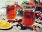 Herbata, Cytryna, Motyw, Świąteczny