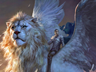 Fantasy, Skrzydlaty, Lew, Film animowany, Legenda o walczących królestwach