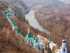 Ławra Świętogórska, Monastyr, Klasztor, Cerkiew, Rzeka, Swiatohirsk, Ukraina