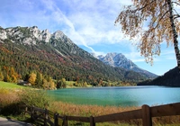 G?ry Kaisergebirge, Ellmau, Drzewo, Jezioro, Gmina Ellmau, Austria