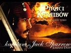 Piraci Z Karaibów, Johnny Depp, szabla, chmury, zachód