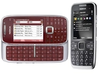 Nokia E75, Wiśniowy, Nokia E55, Czarny Nokia E55