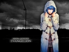 Neon Genesis Evangelion, kobieta, płaszcz, kable