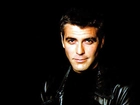 George Clooney,skórzana kurtka