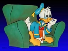 Kaczor Donald, książka, fotel