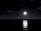 Księżyc, W, Pełni, Morze