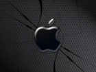 Apple, Logo, Czarne, Tło
