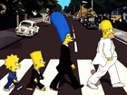 The Simpsons, Simpsonowie, Rodzinka, Przejście, Pasy, Ulica
