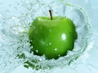 Zielone, Świerze, Jabłko, Woda