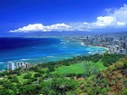 Hawaje, Zielona, Roślinność, Ocean, Spokojny