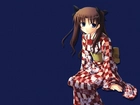 Fate Stay Night, kobieta, kimono