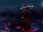 Kobieta, Samurai, Katana