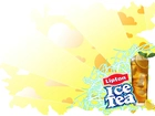 Lipton, Ice, Tea, Szklanka, Kostki, Lodu