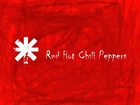 Red Hot Chili Peppers,znaczek , czerwone tło