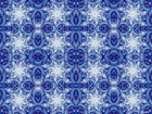 Niebiesko, Białe, Spiralne, Wzory, Fraktale