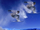 Snowbording,deska, snowboardzista