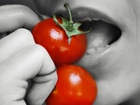 Czerwone, Pomidory, Usta