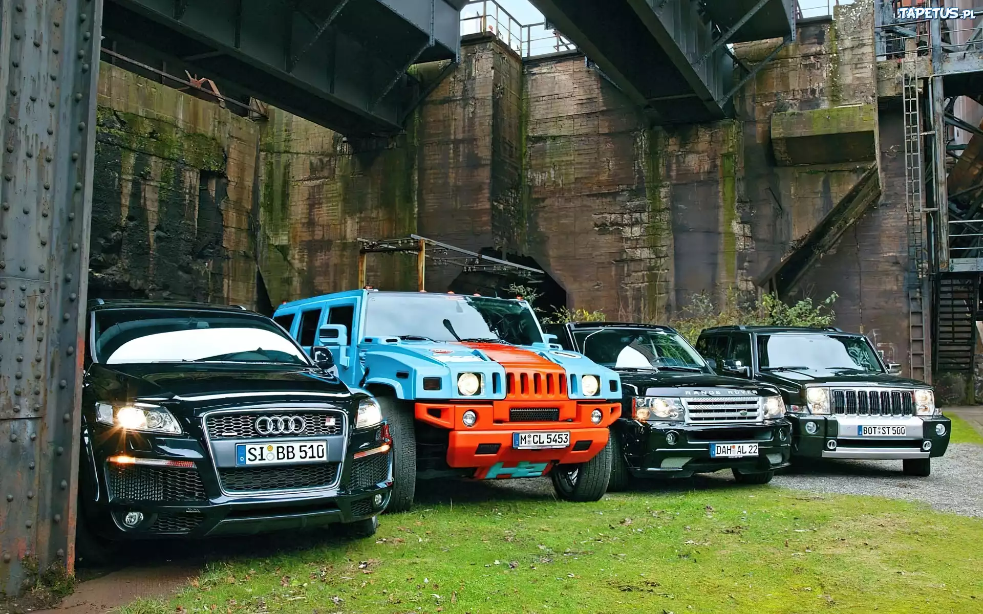 Audi, Hummer, Range Rover, Jeep
