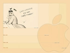 Apple, grafika, jabłko, kobieta