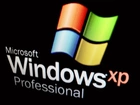 Logo, Windows, XP, Czarne, Tło