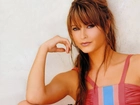 upięte, włosy, grzywka, Holly Valance