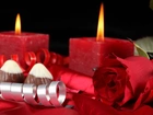Walentynki, Świeczki, Róża