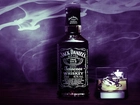 Whiskey, Jack Daniels, Szklanka, Lód