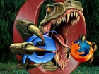 Dinozaur, FireFox, Internet Explorer, Opera