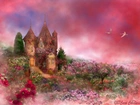 Zamek, Różany, Ogród