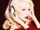 Christina Aguilera, Czerwone, Usta, Słuchawki