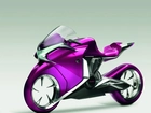 Motocykl, Honda v4, Concept, Fioletowy