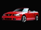 Czerwony, Ford Mustang, Cabrio