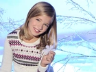 Jackie Evancho, Wokalistka, Uśmiech, Śnieżynka