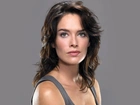 Lena Headey, Brunetka, Szary, Top