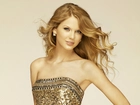 Taylor Swift, Sukienka, Złote, Cekiny