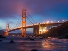 Oświetlony, Most, Golden Gate
